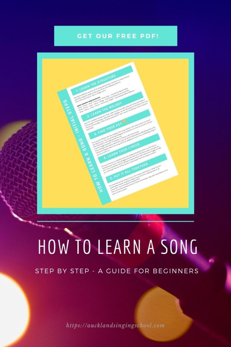 Learn how to sing a song - step by step - By Auckland Singing School